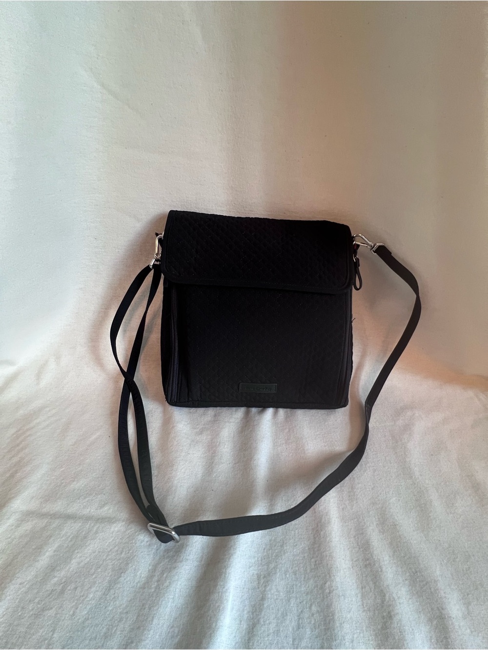 Vera Bradley Black Quilted Crossbody Shoulder Bag